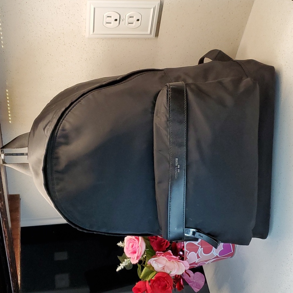 MICHAEL KORS vinyl/leather backpack